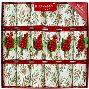 Robin Reed H5 Jolly Holly Christmas Crackers 6pc 12" Crackers (6086) PICCADILLY
